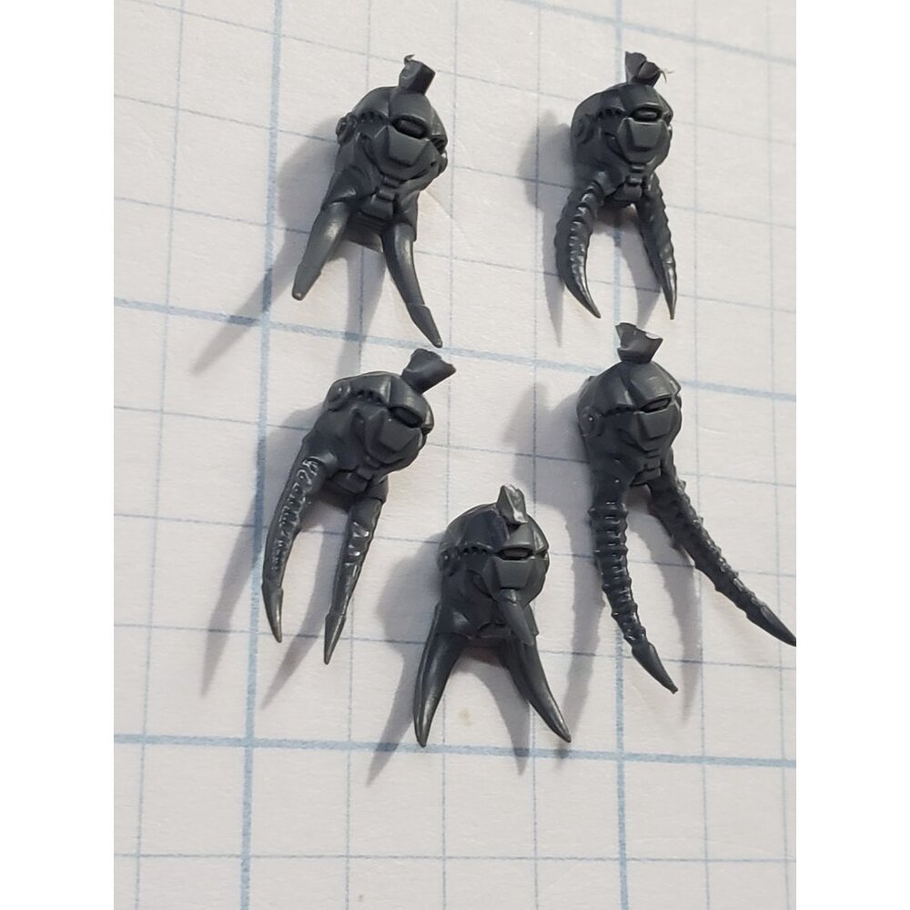 Warhammer 40k Chaos Space Marines Bits CTS Terminator Long Tusks Heads x5 - Picture 3 of 5